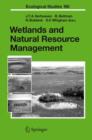 Wetlands and Natural Resource Management - Book