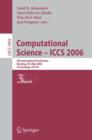 Computational Science - ICCS 2006 : 6th International Conference, Reading, UK, May 28-31, 2006, Proceedings, Part III - Book
