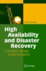 High Availability and Disaster Recovery : Concepts, Design, Implementation - eBook