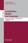 Coordination Models and Languages : 8th International Conference, COORDINATION 2006, Bologna, Italy, June 14-16, 2006, Proceedings - eBook