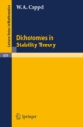 Dichotomies in Stability Theory - eBook