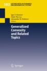 Generalized Convexity and Related Topics - Book