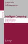 Intelligent Computing : International Conference on Intelligent Computing, ICIC 2006, Kunming, China, August 16-19, 2006, Proceedings, Part I - Book