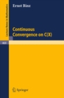Continuous Convergence on C(X) - eBook