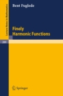 Finely Harmonic Functions - eBook