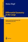 Differential Geometry in the Large : Seminar Lectures New York University 1946 and Stanford University 1956 - eBook