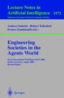 Engineering Societies in the Agents World : First International Workshop, ESAW 2000, Berlin, Germany, August 21, 2000. Revised Papers - Book