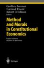 Method and Morals in Constitutional Economics : Essays in Honor of James M. Buchanan - Book