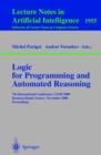 Logic for Programming and Automated Reasoning : 7th International Conference, LPAR 2000 Reunion Island, France, November 6-10, 2000 Proceedings - eBook