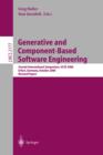 Generative and Component-Based Software Engineering : Second International Symposium, GCSE 2000, Erfurt, Germany, October 9-12, 2000. Revised Papers - eBook