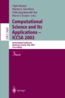 Computational Science and Its Applications - ICCSA 2003 : International Conference, Montreal, Canada, May 18-21, 2003, Proceedings, Part III - eBook