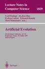 Artificial Evolution : 4th European Conference, AE'99 Dunkerque, France, November 3-5, 1999 Selected Papers - eBook