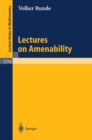 Lectures on Amenability - eBook