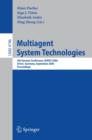 Multiagent System Technologies : 4th German Conference, MATES 2006, Erfurt, Germany, September 19-20, 2006, Proceedings - eBook