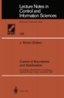 Control of Boundaries and Stabilization : Proceedings of the IFIP WG 7.2 Conference, Clermont Ferrand, France, June 20-23, 1988 - eBook