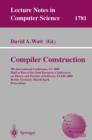 Compiler Construction : 9th International Conference, CC 2000 Held as Part of the Joint European Conferences on Theory and Practice of Software, ETAPS 2000 Berlin, Germany, March 25 - April 2, 2000 Pr - eBook
