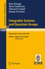 Integrable Systems and Quantum Groups : Lectures given at the 1st Session of the Centro Internazionale Matematico Estivo (C.I.M.E.) held in Montecatini Terme, Italy, June 14-22, 1993 - eBook