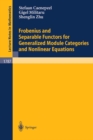 Frobenius and Separable Functors for Generalized Module Categories and Nonlinear Equations - eBook