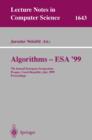 Algorithms - ESA'99 : 7th Annual European Symposium, Prague, Czech Republic, July 16-18, 1999 Proceedings - eBook