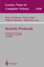 Security Protocols : 6th International Workshop, Cambridge, UK, April 15-17, 1998, Proceedings - eBook