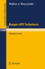 Burgers-KPZ Turbulence : Gottingen Lectures - eBook