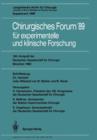 Wissenschaftsbarometer Der Chirurgie : Chirurgisches Forum Fur Experimentelle Und Klinische Forschung : 106 Kongress : Papers - Book