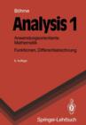 Analysis 1 : Anwendungsorientierte Mathematik. Funktionen, Differentialrechnung - Book