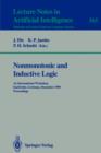 Nonmonotonic and Inductive Logic : 1st International Workshop, Karlsruhe, Germany, December 4-7, 1990. Proceedings - Book