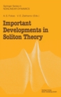 Important Developments in Soliton Theory - Book