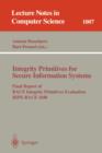 Integrity Primitives for Secure Information Systems : Final RIPE Report of RACE Integrity Primitives Evaluation - Book