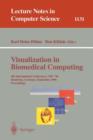 Visualization in Biomedical Computing : 4th International Conference, VBC '96, Hamburg, Germany, September 22 - 25, 1996, Proceedings - Book