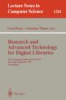 Research and Advanced Technology for Digital Libraries : First European Conference, ECDL '97 Pisa, Italy, September 1-3, 1997 Proceedings - Book