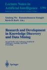 Research and Development in Knowledge Discovery and Data Mining : Second Pacific-Asia Conference, PAKDD'98, Melbourne, Australia, April 15-17, 1998, Proceedings - Book