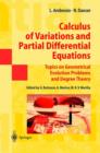 Calculus of Variations and Partial Differential Equations : Topics on Geometrical Evolution Problems and Degree Theory - Book