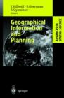 Geographical Information and Planning : European Perspectives - Book