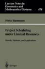 Project Scheduling under Limited Resources : Models, Methods, and Applications - Book