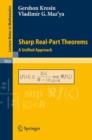 Sharp Real-Part Theorems : A Unified Approach - Book