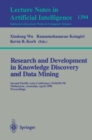 Research and Development in Knowledge Discovery and Data Mining : Second Pacific-Asia Conference, PAKDD'98, Melbourne, Australia, April 15-17, 1998, Proceedings - eBook