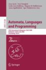 Automata, Languages and Programming : 35th International Colloquium, ICALP 2008 Reykjavik, Iceland, July 7-11, 2008, Proceedings, Part II - Book