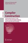Compiler Construction : 16th International Conference, CC 2007, Held as Part of the Joint European Conferences on Theory and Practice of Software, ETAPS 2007, Braga, Portugal, March 26-30, 2007, Proce - Book