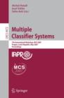 Multiple Classifier Systems : 7th International Workshop, MCS 2007, Prague, Czech Republic, May 23-25, 2007, Proceedings - Book