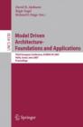Model Driven Architecture - Foundations and Applications : Third European Conference, ECMDA-FA 2007, Haifa, Israel, June 11-15, 2007, Proceedings - Book