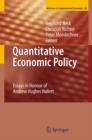 Quantitative Economic Policy : Essays in Honour of Andrew Hughes Hallett - Book