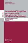 International Symposium on Fundamentals of Software Engineering : International Symposium, FSEN 2007, Tehran, Iran, April 17-19, 2007, Proceedings - Book