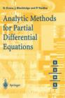 Analytic Methods for Partial Differential Equations - Book