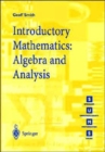 Introductory Mathematics: Algebra and Analysis - Book
