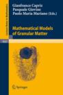 Mathematical Models of Granular Matter - Book