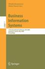 Business Information Systems : 11th International Conference, BIS 2008, Innsbruck, Austria, May 5-7, 2008, Proceedings - Book