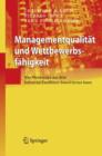 Managementqualitat Und Wettbewerbsfahigkeit - Book