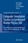 Computer Simulation Studies in Condensed-Matter Physics XIX : Proceedings of the Nineteenth Workshop Athens, GA, USA, February 20--24, 2006 - Book